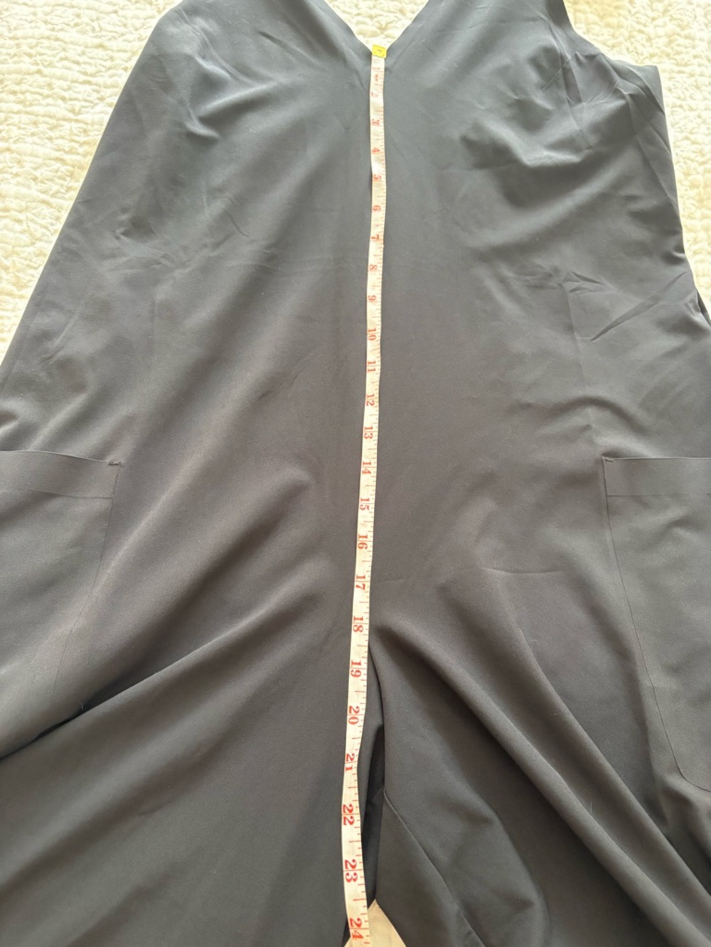 Athleta Womens Sarasota Wide Leg Cropped Black Jumpsuit Pockets Size S - Picture 4 of 7